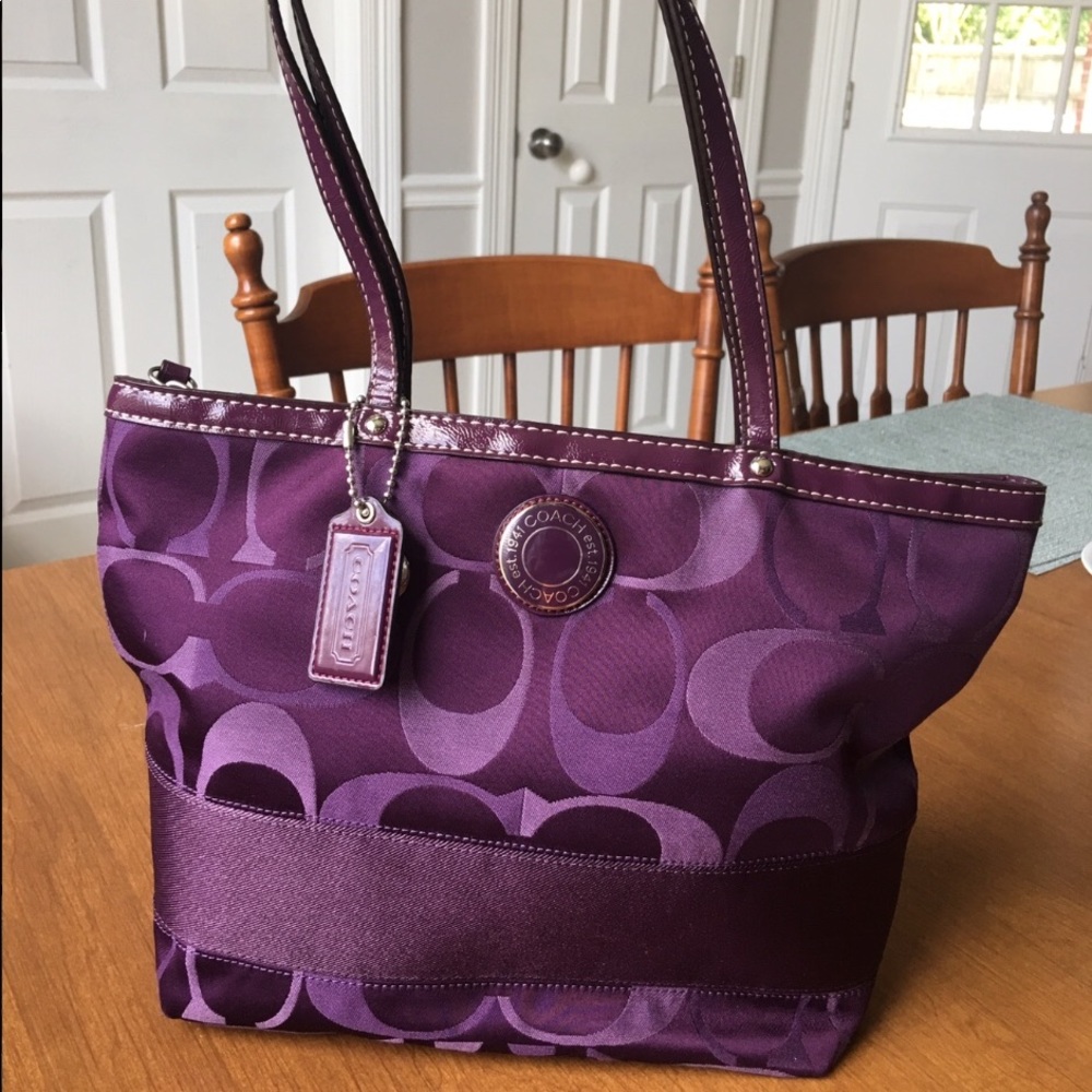AUTHENTIC Coach Purple Shoulder Bag